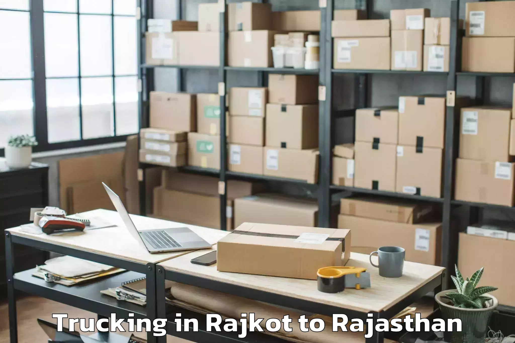 Trusted Rajkot to Takhatgarh Trucking